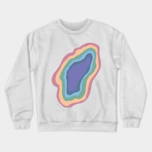 Rainbow Pattern Hand Drawing Crewneck Sweatshirt